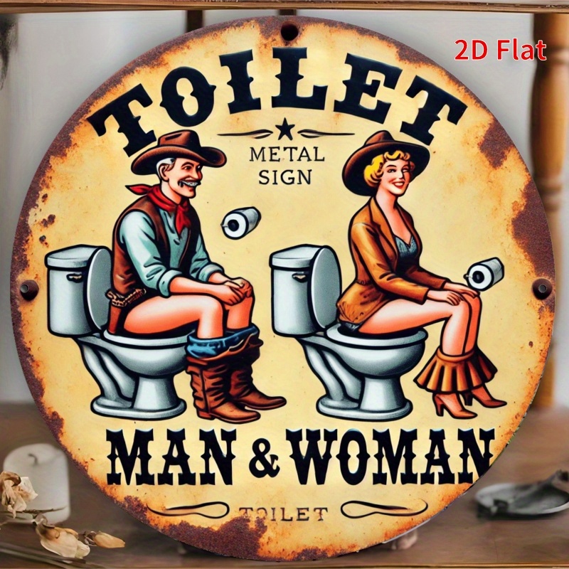 Vintage Things Collection - 1pc 2D Flat Metal Decorative Sign