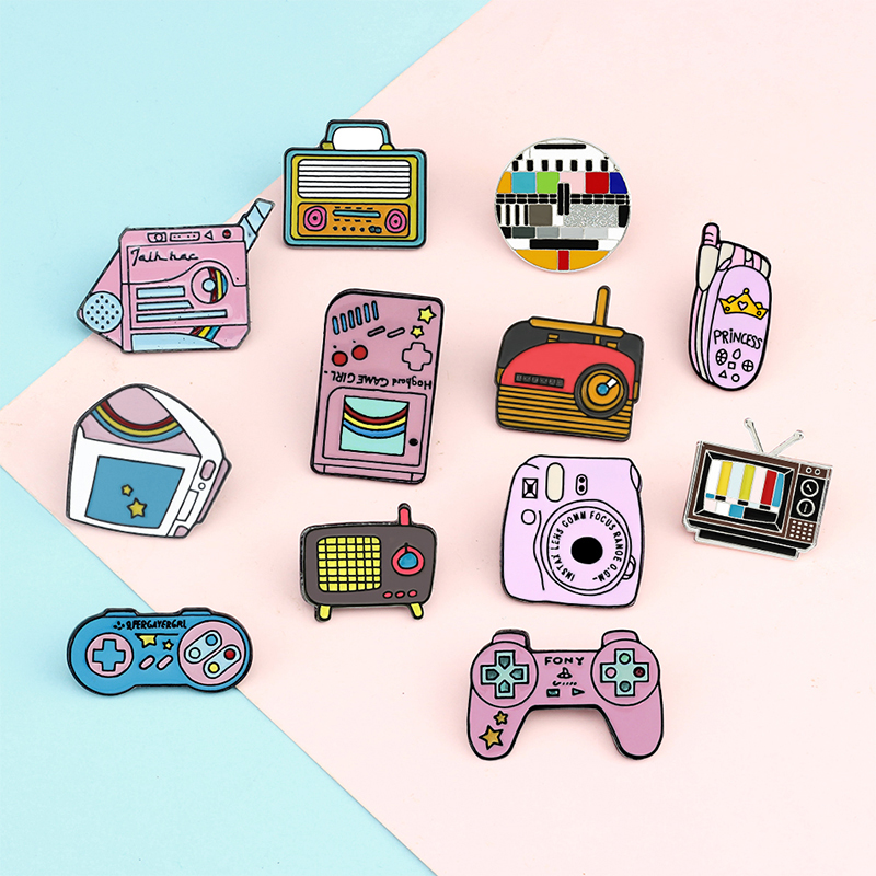 Vintage Collectible Pins - Vintage Game Enamel Pins Collections 90s
