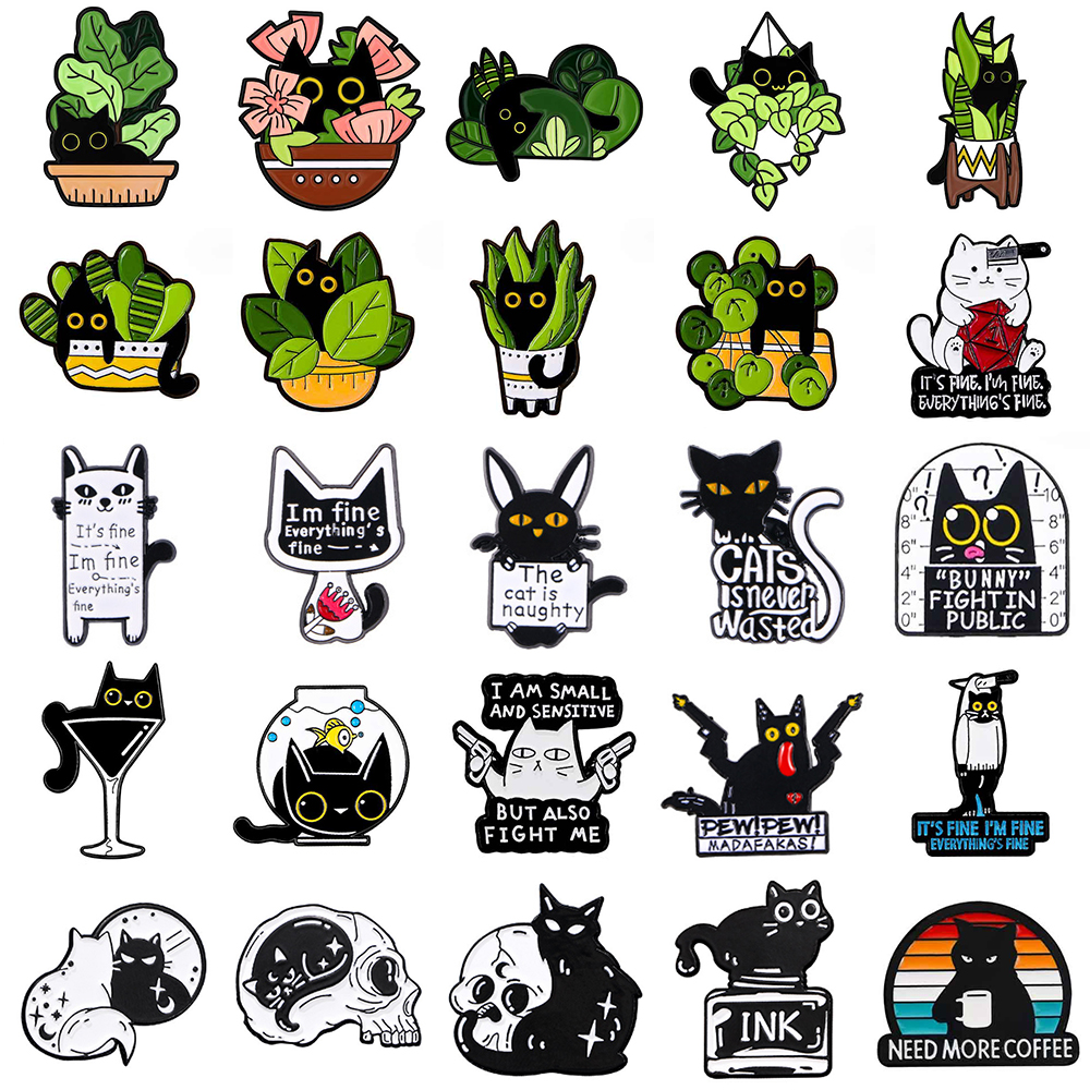 Cute Black Cat Collection Plan - Collectible Vintage Wine 评论和价格