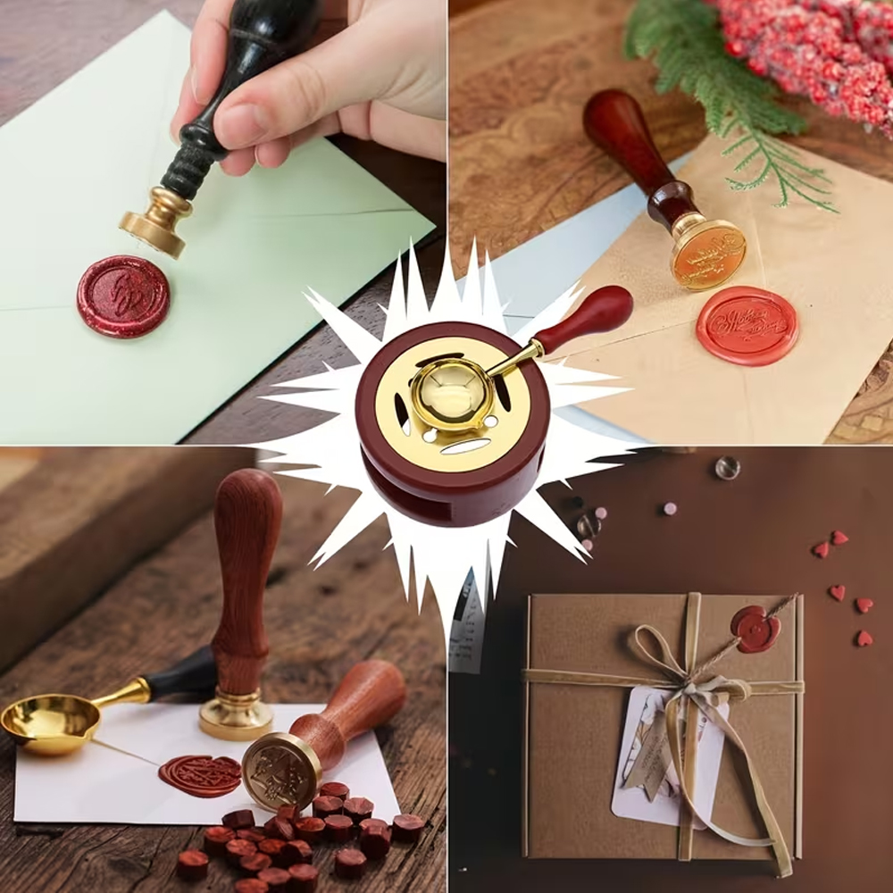 2/3Pcs Sealing Wax Stamps Set  - Vintage Collectible Stamps 评论和价格