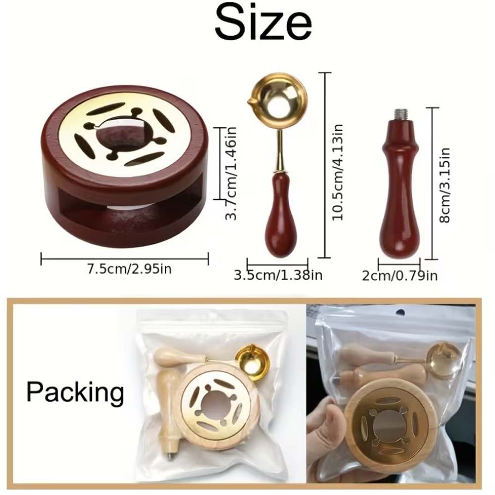 2/3Pcs Sealing Wax Stamps Set  - Vintage Collectible Stamps 评论和价格