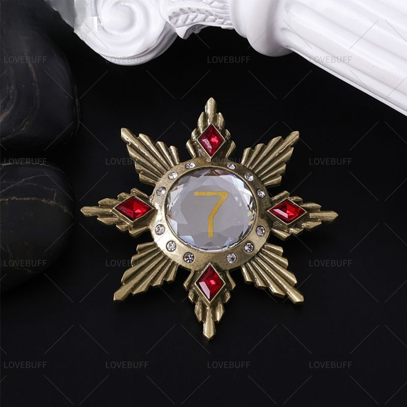 Golden Star Shaped Number 7 Br - Vintage Collectible Pins 评论和价格