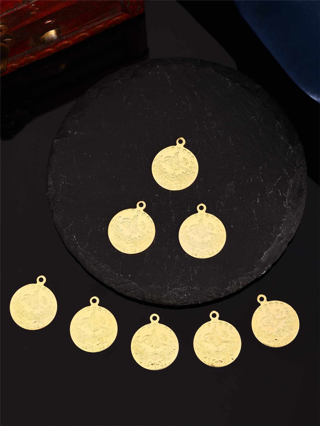 Turkish Ottoman Pattern Coin D - Vintage Collectible Item 评论和价格