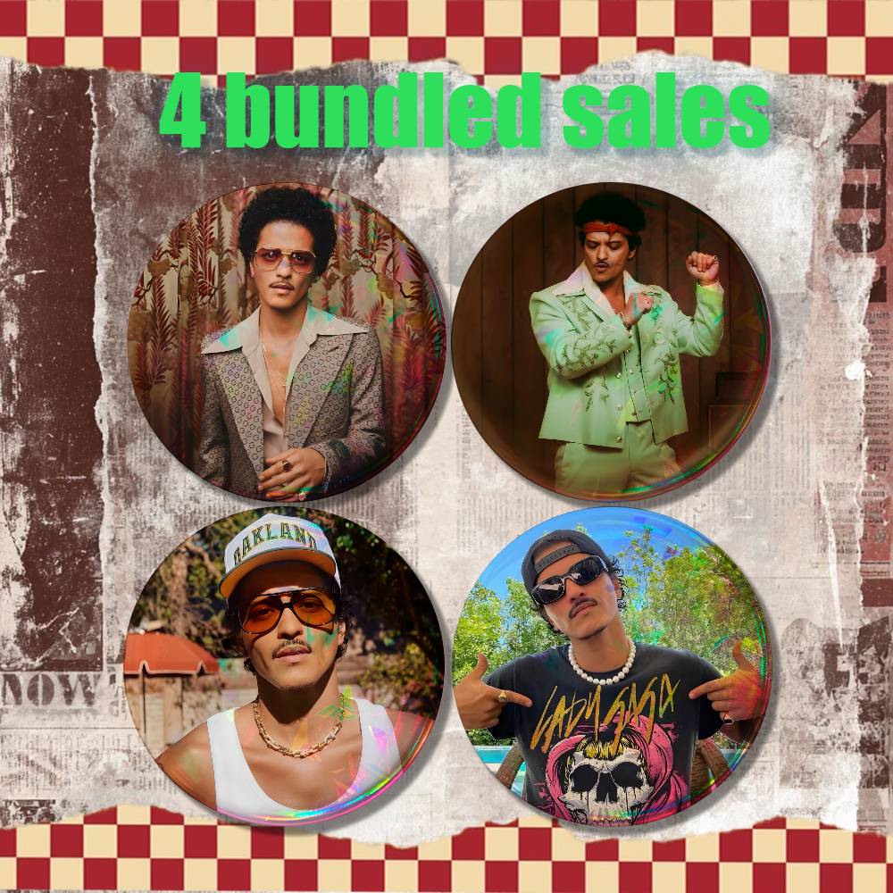 B-Bruno Mars 24K Magic Vintage - Vintage Collectible Pins 评论和价格