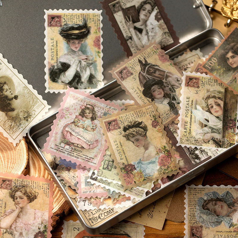 1pack/60pcs Vintage Stamp Stic - Vintage Collectible Stamps 评论和价格