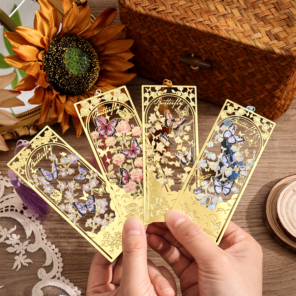 2 Pcs Butterfly Bookmarks With - Vintage Collection 评论和价格
