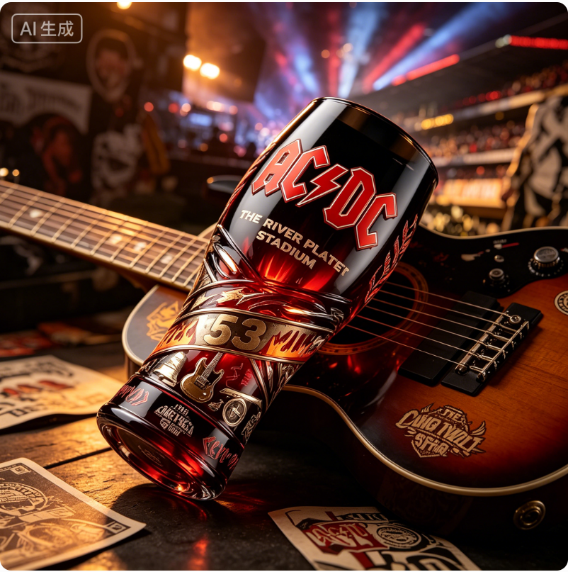Vintage Rock Music 3D Embossed - Vintage Collectible Glassware 评论和价格
