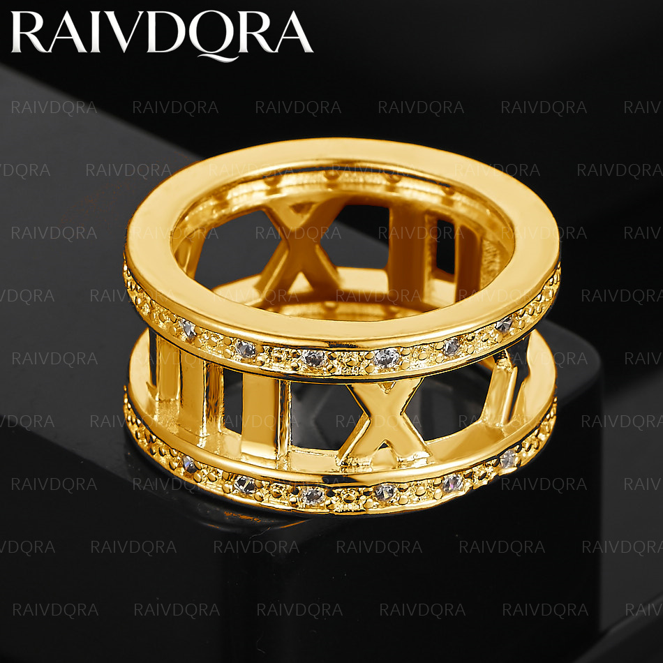 18K Gold Plated Zircon Roman N - Vintage Things Collection 评论和价格