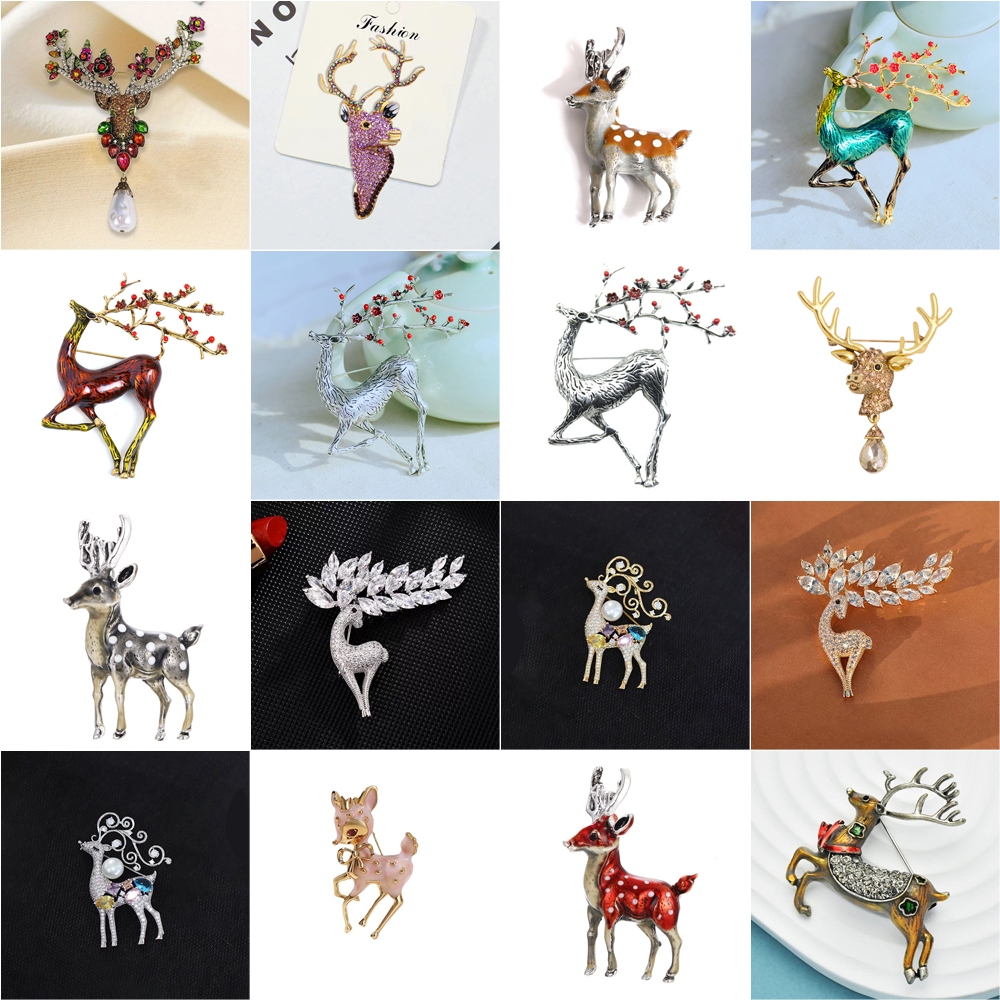 Vintage Deer Brooch Collection - Vintage Collectible Pins 评论和价格