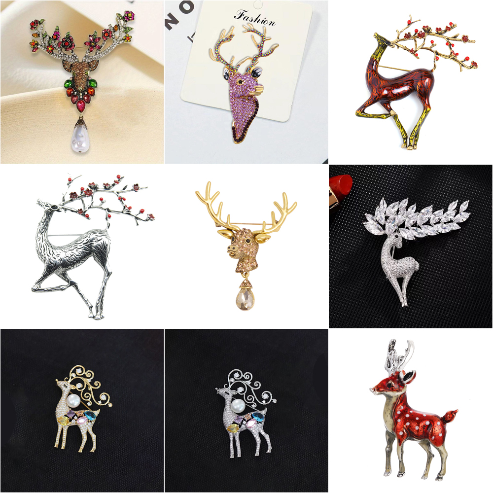 Vintage Deer Brooch Collection - Vintage Collectible Pins 评论和价格