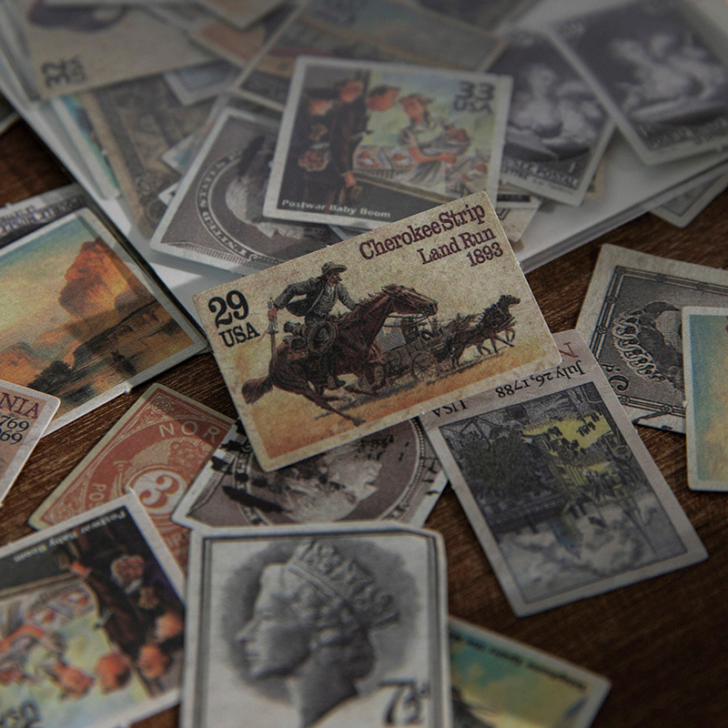 40Pcs Vintage Number Label Sti - Vintage Collectible Stamps 评论和价格